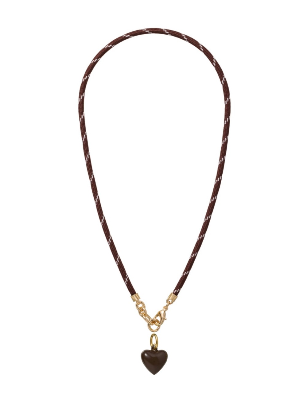 Roxanne Assoulin The Happy Cord
Charm Necklace Brown Cord Bark Charm